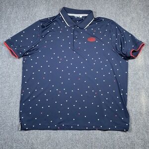 Puma Volition America Havana‎ Polo Shirt Mens XL Golf Performance Star Navy Blue